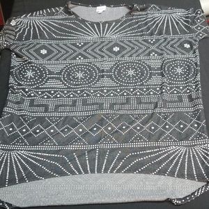 NWT Large LulaRoe Irma Black and White